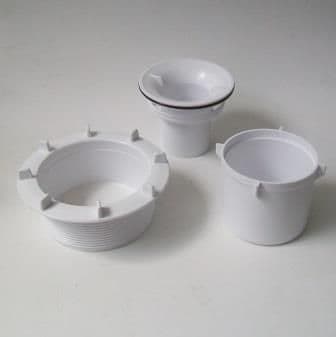 McAlpine 90mm Shower Trap Flange, Tube & Cup - 74000039