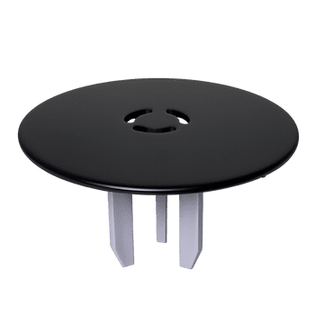 McAlpine 90mm Shower Trap Matt Black Brass Cover Top - 39000146