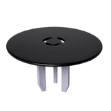 McAlpine 90mm Shower Trap Matt Black Brass Cover Top - 39000146