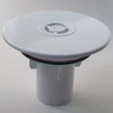McAlpine 90mm Shower Waste White Cover Top & Insert Tube - 39004130