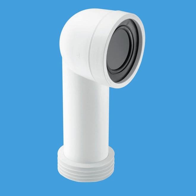 McAlpine Adjustable Bent Toilet Pan Connector WC-CON8 - 40005033