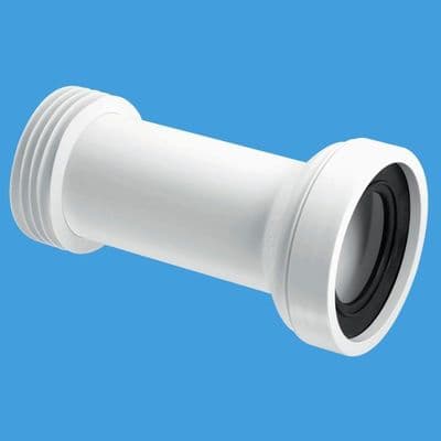 McAlpine Adjustable Length Straight Toilet Pan Connector WC-CON2