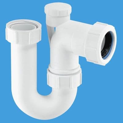 McAlpine Anti-Vac 1.1/2 - 40mm Kitchen Sink P Trap SC10V - 40004001