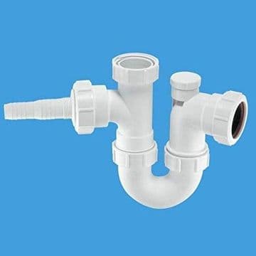 McAlpine Antivac Kitchen Sink Single Appliance Trap WM2V - 40004079