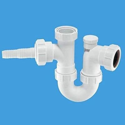 McAlpine Antivac Kitchen Sink Single Appliance Trap WM2V - 40004079