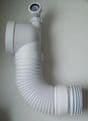 McAlpine Bent Flexible Toilet Pan Connector with Basin Inlet