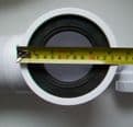 McAlpine Bent Flexible Toilet Pan Connector with Basin Inlet