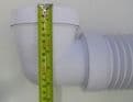 McAlpine Bent Flexible Toilet Pan Connector with Basin Inlet