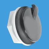 McAlpine Black Overflow Hole Stopper 17mm - 39004129