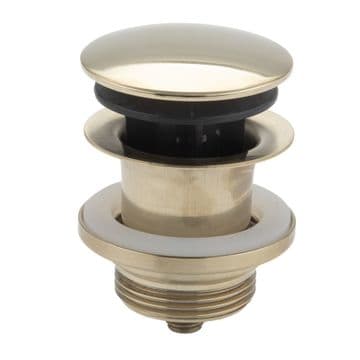 McAlpine Brushed Brass Basin Clicker Waste CWP60-CB-BB - 39000207