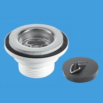 McAlpine Centre Pin 1.1/4 Basin Waste and Plug BSW1PC - 74000001