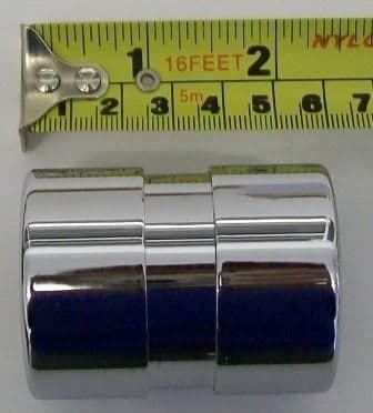 McAlpine Chrome Brass 35mm Basin Waste Pipe Connector - 40005067