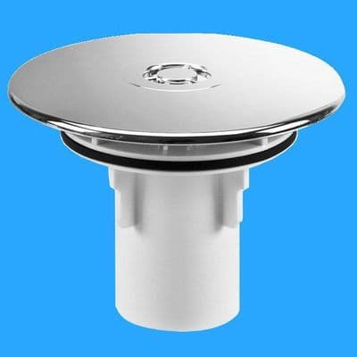 McAlpine Chrome Brass 90mm Shower Grid and Insert Tube - 39004054