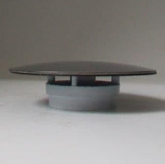 McAlpine Chrome Mushroom Cover Flange Wide 85mm - 74000032