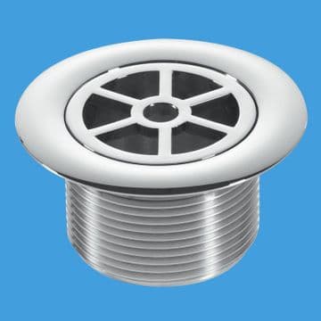 McAlpine Chrome Plastic 70mm Shower Flange Long Tail - 74000600