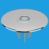 McAlpine Chrome Plated Plastic Shower Trap Cover - 39004056