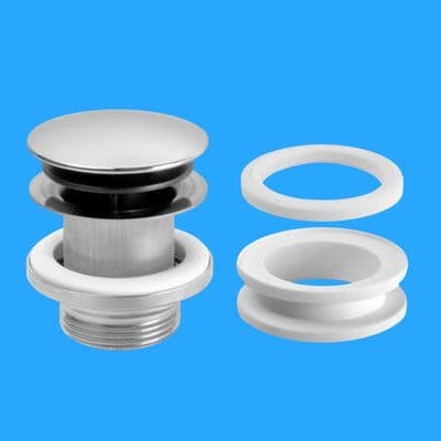 McAlpine Chrome Universal Basin Clicker Waste CWP60-SS - 39000071