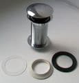 McAlpine Chrome Unslotted Basin Clicker Waste CWU60-CB - 74000467