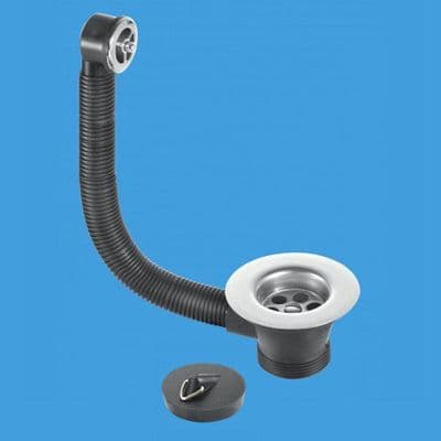 McAlpine Kitchen 85mm Flange Sink Waste and Overflow FSW2PC - 39000058