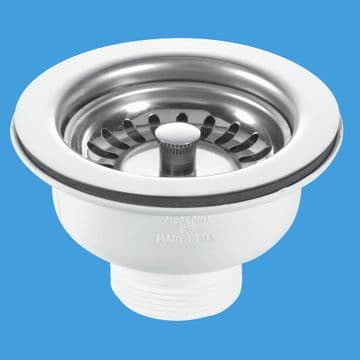 McAlpine Kitchen Sink Basket Strainer Waste 113mm - 74000021
