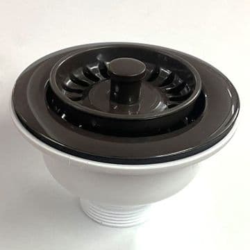 McAlpine Kitchen Sink Basket Strainer Waste Mocca / Dark Brown - 74000589