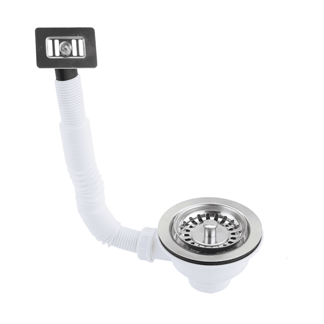 McAlpine Kitchen Sink Basket Strainer Waste Rectangular Overflow Grid - 74000662