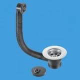 McAlpine Kitchen Sink Waste and Black Overflow FSW2PP - 74000120