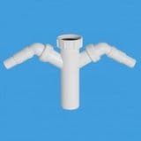 McAlpine Kitchen Sink Waste Stem with Twin Spigots - 39003223