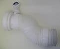 McAlpine Long 380mm Flexible WC Pan Connector with Basin Inlet