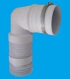 McAlpine Long Flexible Bent Back to Wall Pan Connector - 42000006