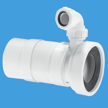 McAlpine Long Flexible Pan Connector Spigot with Basin Inlet - 40005047