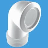 McAlpine MACFIT Short Bent Toilet Pan Connector MAC-8 - 42003190