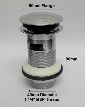 McAlpine Mushroom Basin Clicker Waste Slotted CW60-CB - 74000475