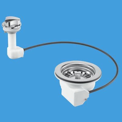 McAlpine Pop Up Kitchen Sink Basket Strainer Waste PUS113 - 74000400