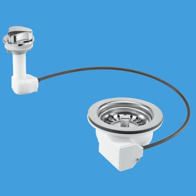 McAlpine Pop Up Kitchen Sink Basket Strainer Waste PUS113 - 74000400