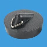 McAlpine PVC Black Basin Waste Plug - 74000363