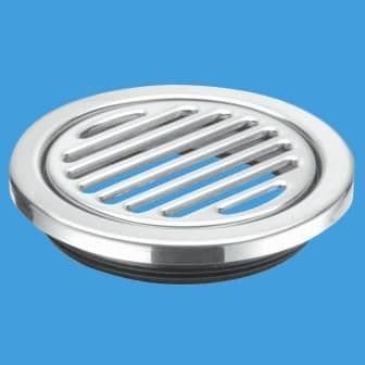 McAlpine Round 125mm Stainless Steel Gully Grid with Insert - 39004047