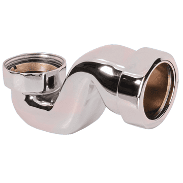 McAlpine Shallow Chrome Brass Exposed Bath Trap BATHTRAP25-CPB - 54000252