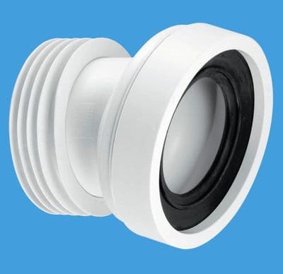 McAlpine Short Toilet Pan Connector 14 Degree Angled WC-CON7A