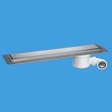 McAlpine Shower Channel Drain Brushed Stainless Steel 1148mm - 40004044