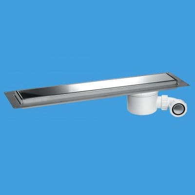 McAlpine Shower Channel Drain Polished Stainless Steel 848mm - 40004048