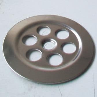 McAlpine Stainless Steel 70mm Centre Pin Flush Grated Flange - 39000092