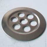 McAlpine Stainless Steel 70mm Centre Pin Flush Grated Flange - 39000092