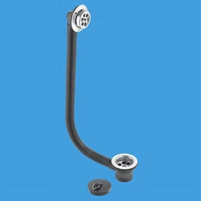 McAlpine Stainless Steel Bath Waste and Overflow FBW2PC - 74000090