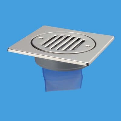 McAlpine Stainless Wet Room Shower Tile To Solvent Pipe - 39003214