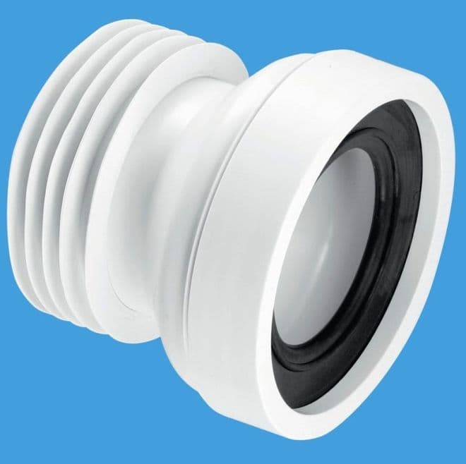 McAlpine Straight Short Toilet Pan Connector WC-CON1