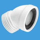 McAlpine Toilet Pan Connector 45 Degree Angled WC-CON16 - 40005063