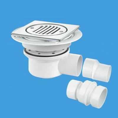 McAlpine Two Piece Stainless Steel Tile Floor Gully - 40005006