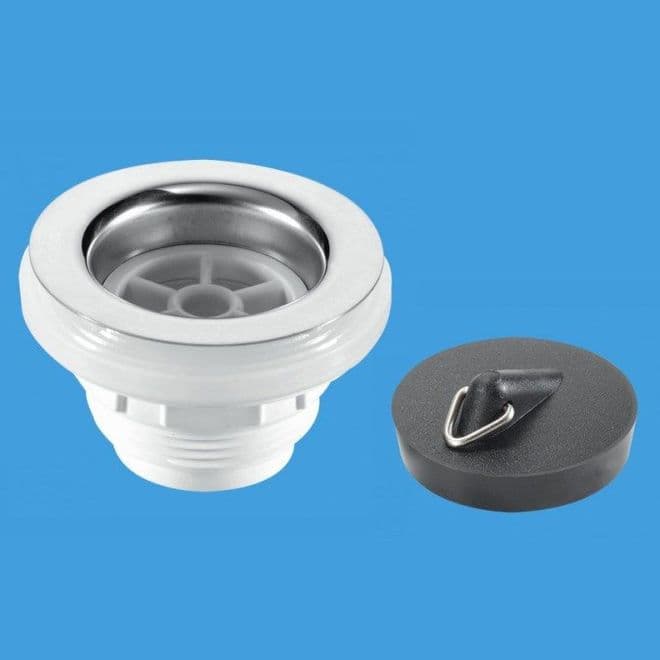 McAlpine Unslotted Backnut Type Bath Waste BSW10 - 74001022