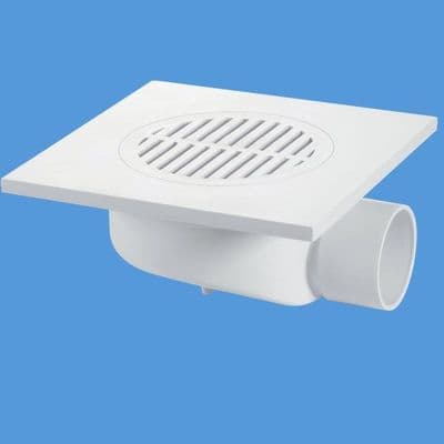 McAlpine Untrapped Concrete Floor Gully White - 40005018